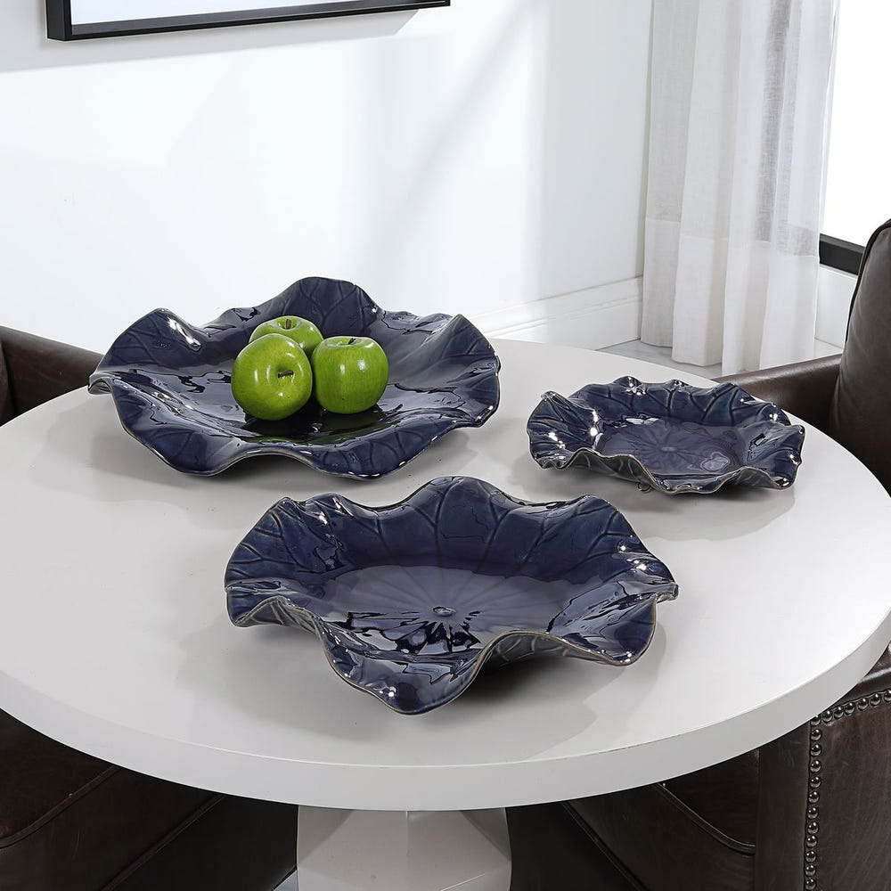 Ceramic Colbalt Indoor-Outdoor Wall Decor