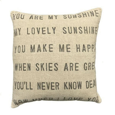 You Are My Sunshine Pillow  24" x 24"