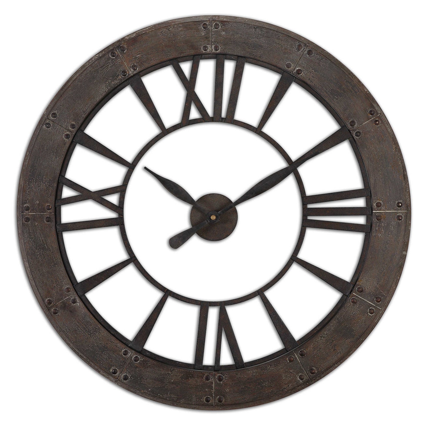 Rustic Bronze Wall Clock