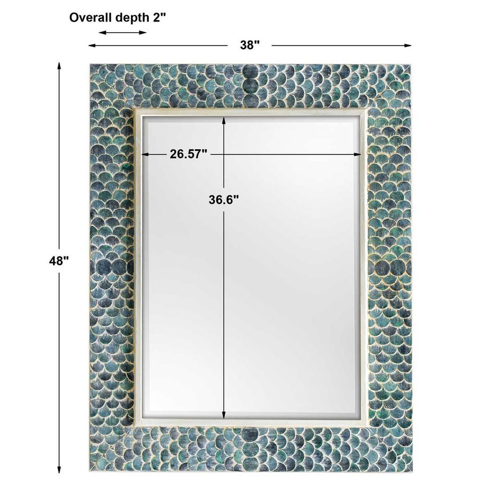 Mermaid Scale Rectangle Mirror