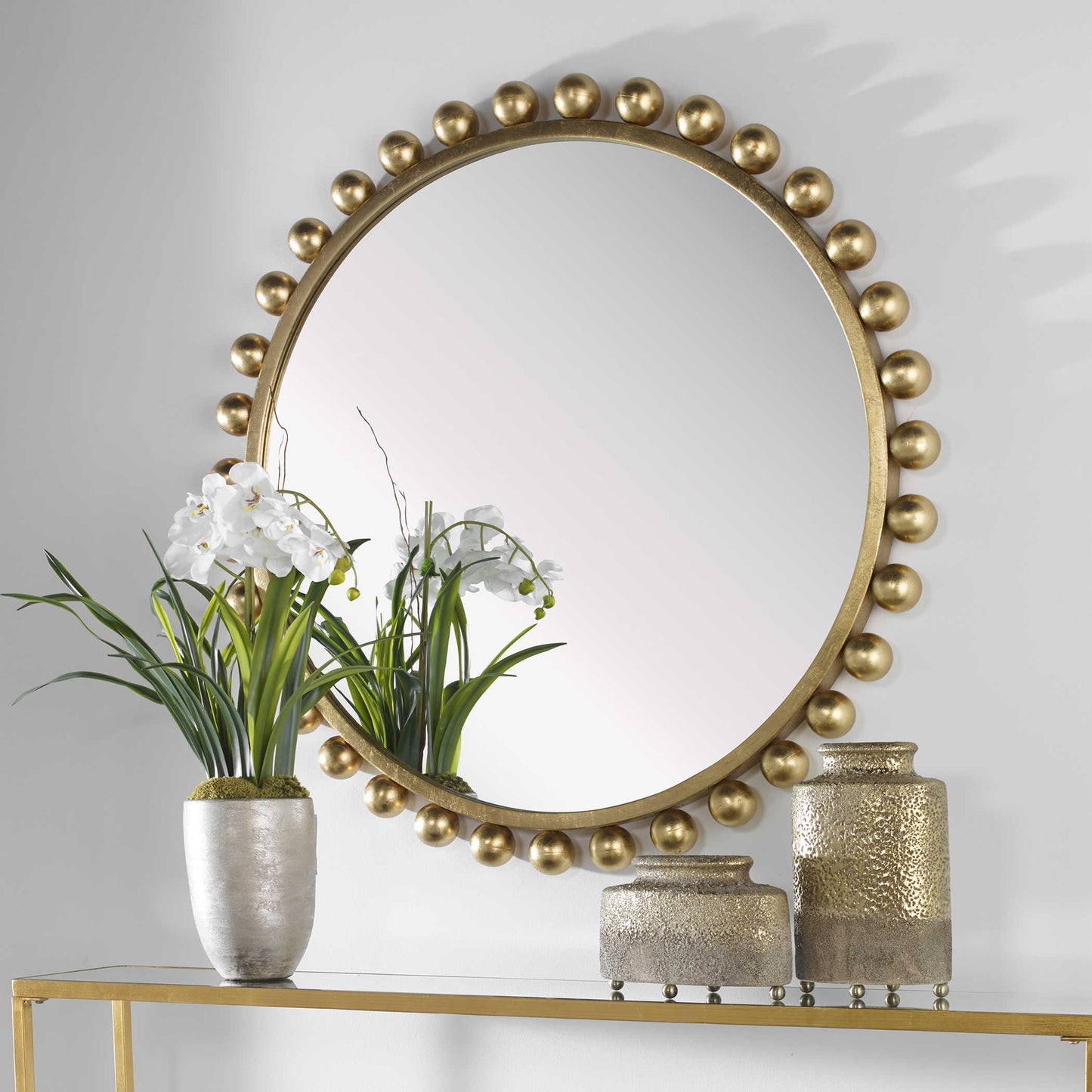 Blaze Round Mirror