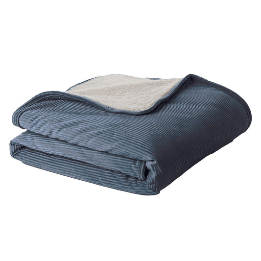 Corduroy Blue throw 50 x 60