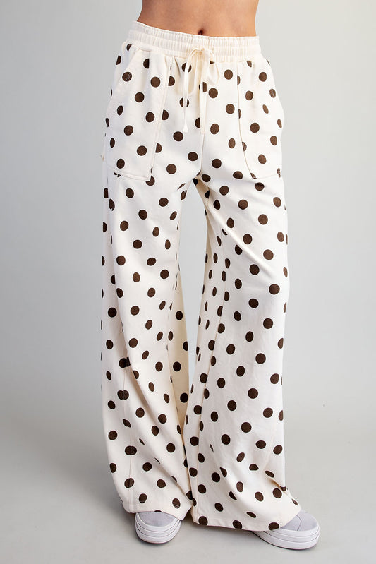 Mineral Washed Polka Dot Sweatpants