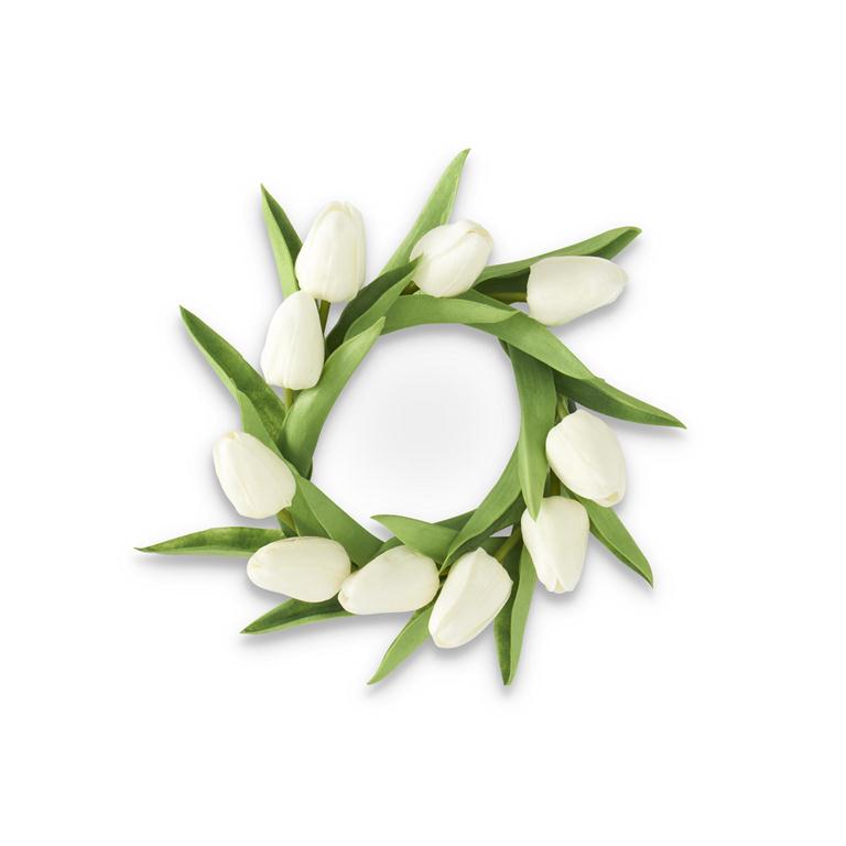 10 Inch  Real Touch Mini Tulip Candle Ring