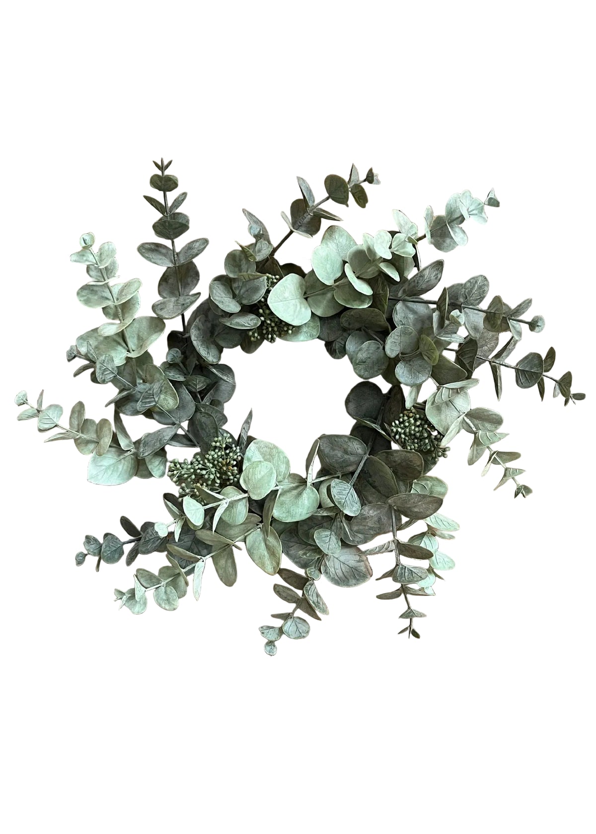 18" Sage Green Seeded Eucalyptus Wreath.