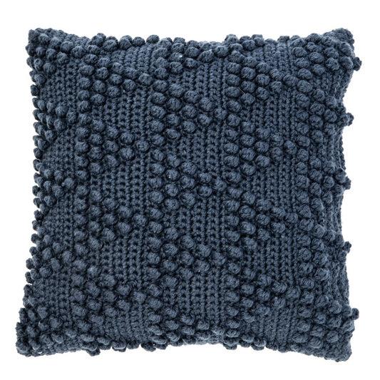 Textured Navy Blue Cushion
