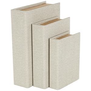 Cream Faux leather book