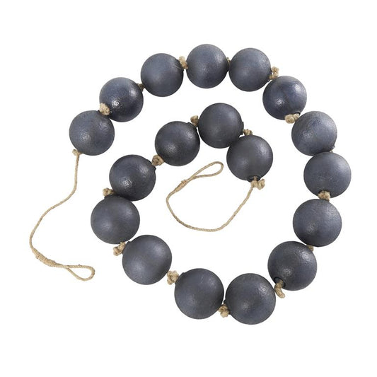 Frosted Black Glass Garland