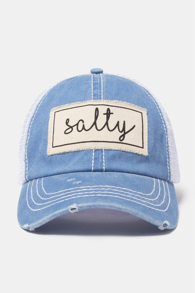 Salty Canvas Patch Mesh Back Baseball cap