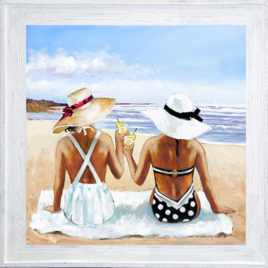 Friendship bonding at the beach 30x30