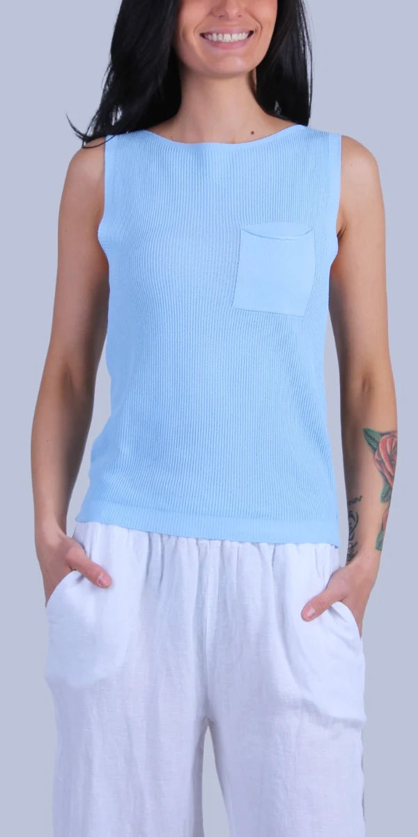 EVA Sleeveless Knit Top
