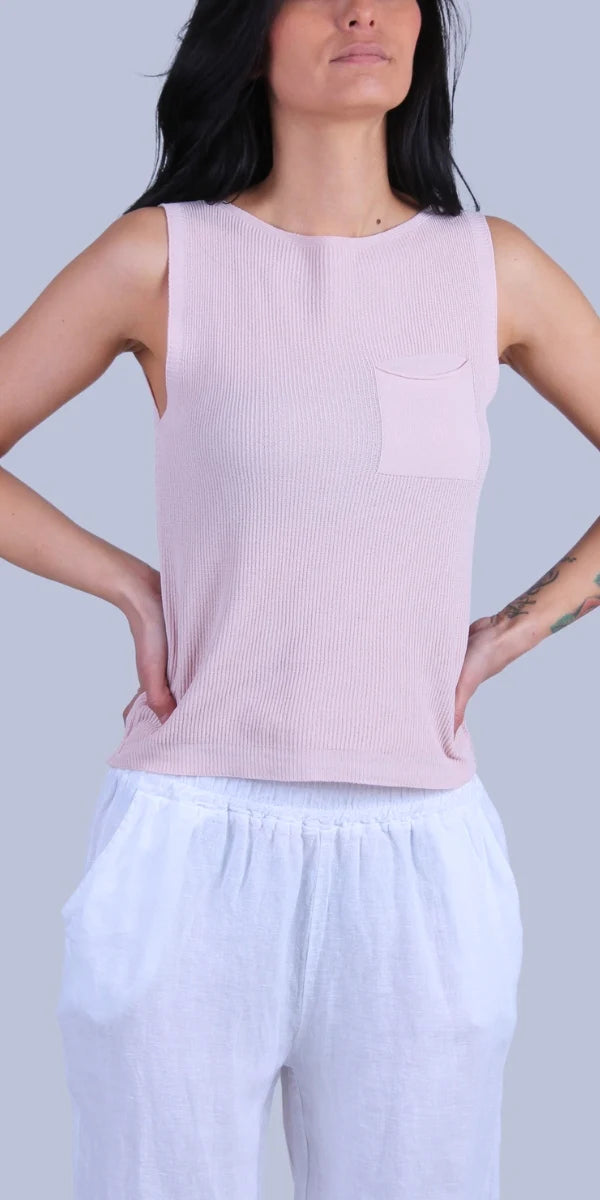EVA Sleeveless Knit Top