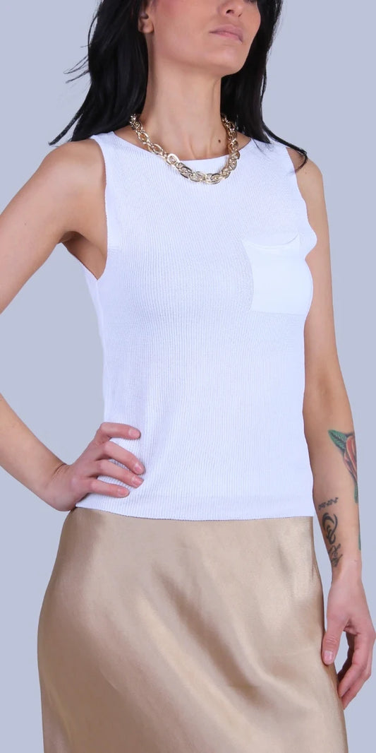 Sleeveless Knit Top
