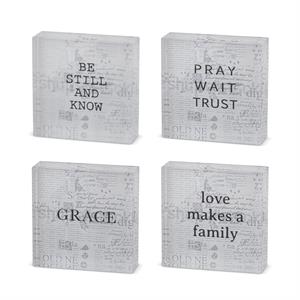 4-inch acrylic square signs