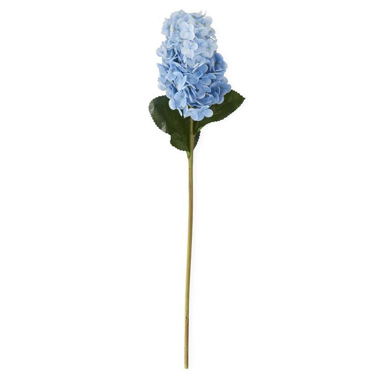 28 Inch White Real Touch Cone Hydrangea Stem