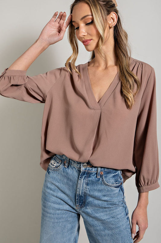 3/4 "Sleeve blouse top