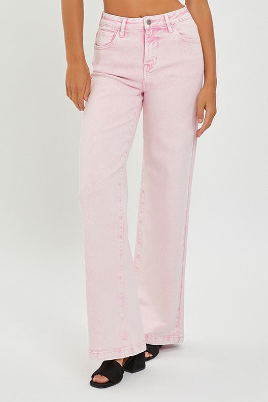 High Rise Tummy Control Wide Pants