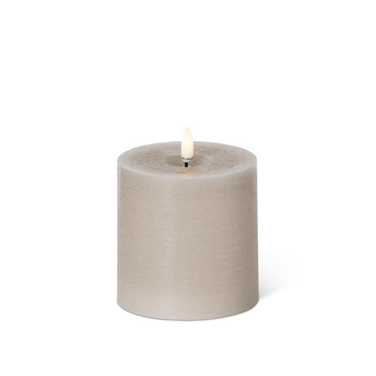 Taupe ON/OFF Touch LED Pillar Candle