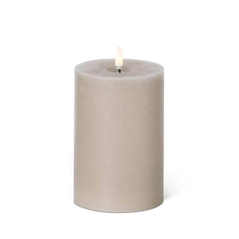 Taupe ON/OFF Touch LED Pillar Candle