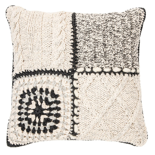 Natural Tones Knitted Cushion
