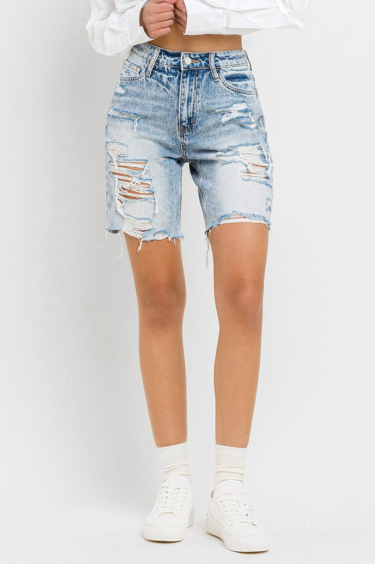 Super High Rise Bermuda Shorts.