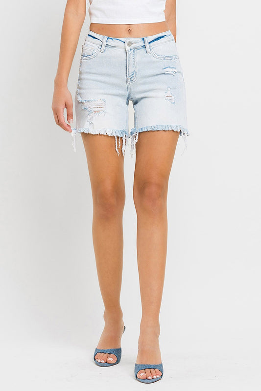 Stretch Denim Shorts