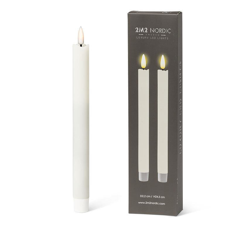 Luxlite LED Taper Candles set of 2