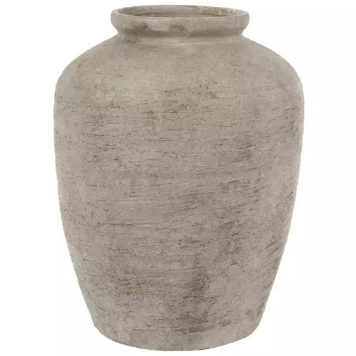 White Distressed Vase