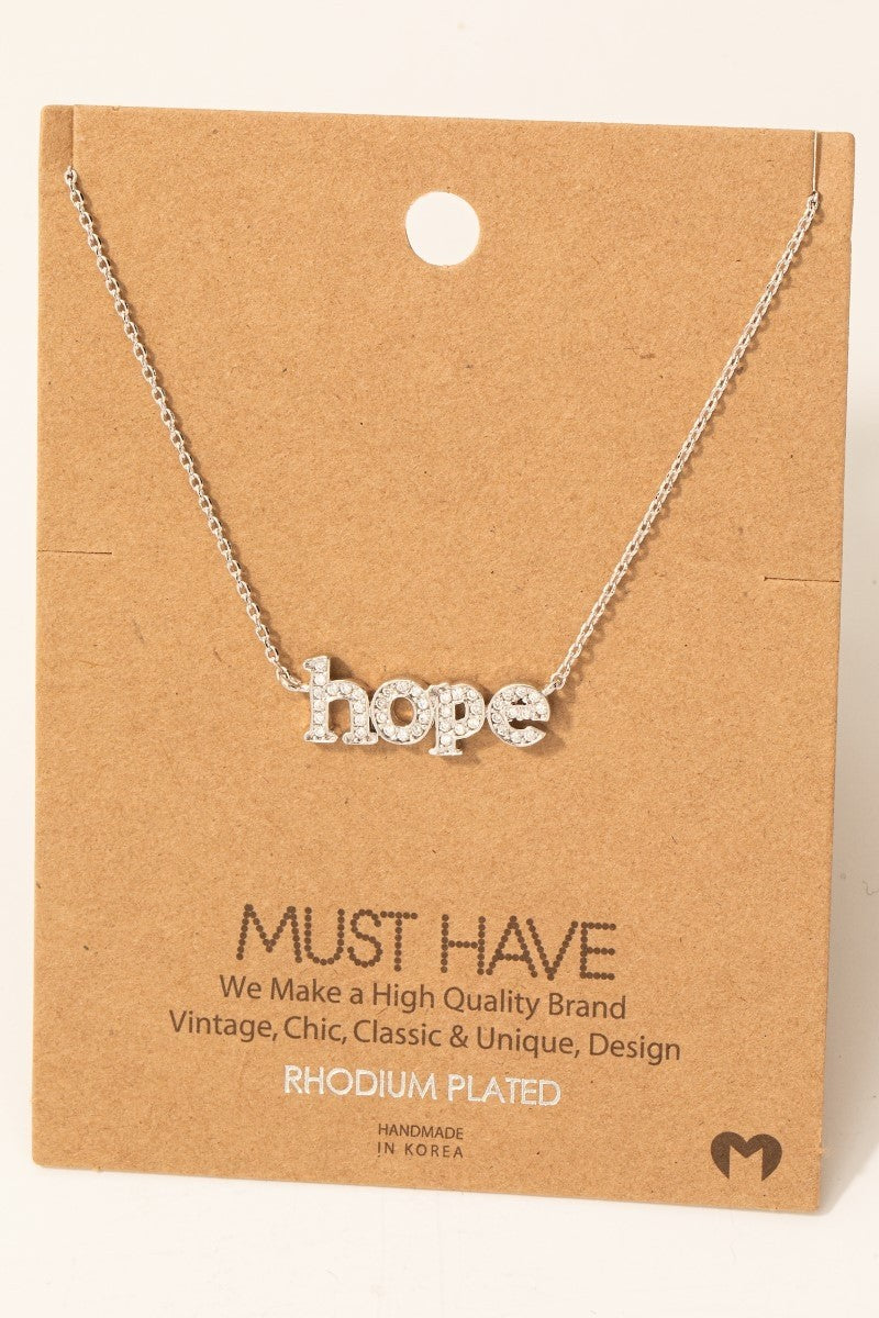 Gold-dipped Hope Pendant