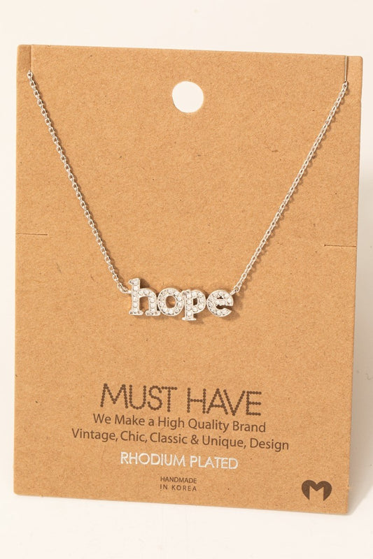 Gold-dipped Hope Pendant
