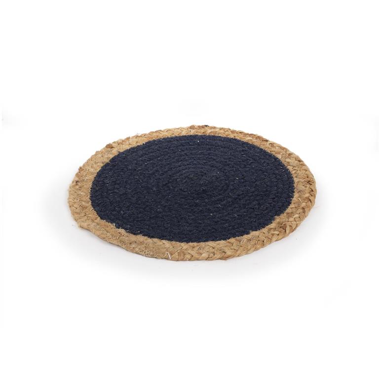 10″ Jute/Cotton Candle Mat Large