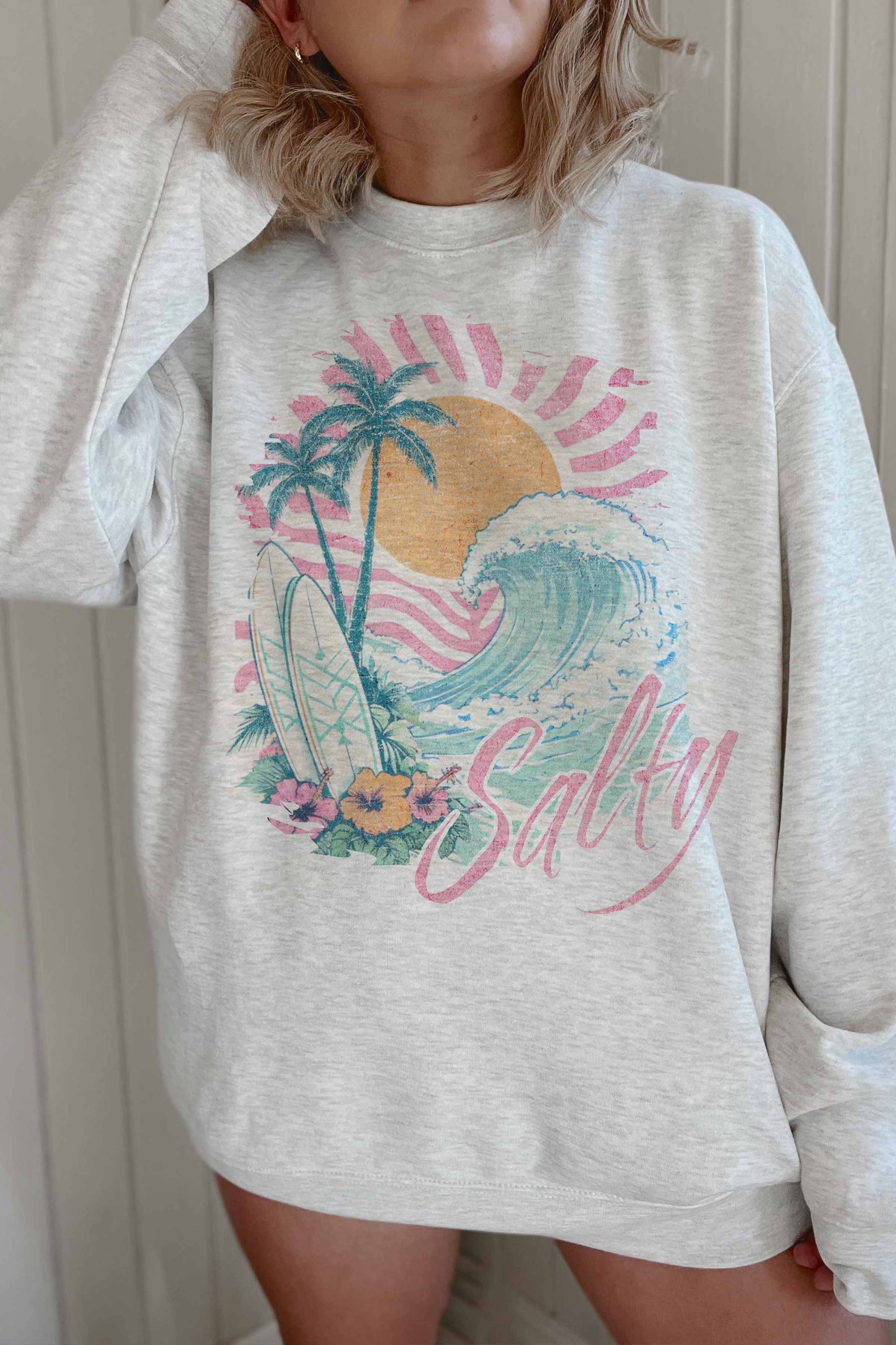 Salty Graphic Sweatshirt: Coastal Living Essential