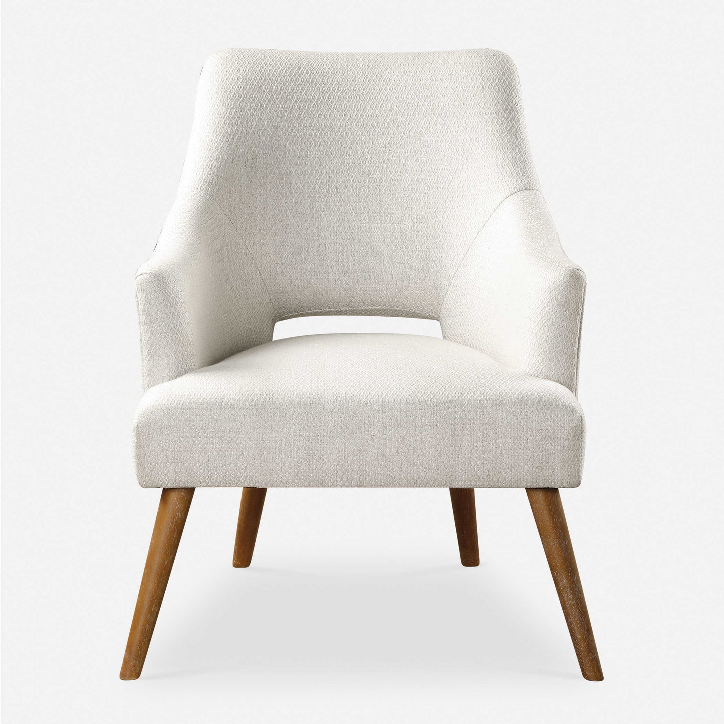 Chenille Dowel Leg Chair