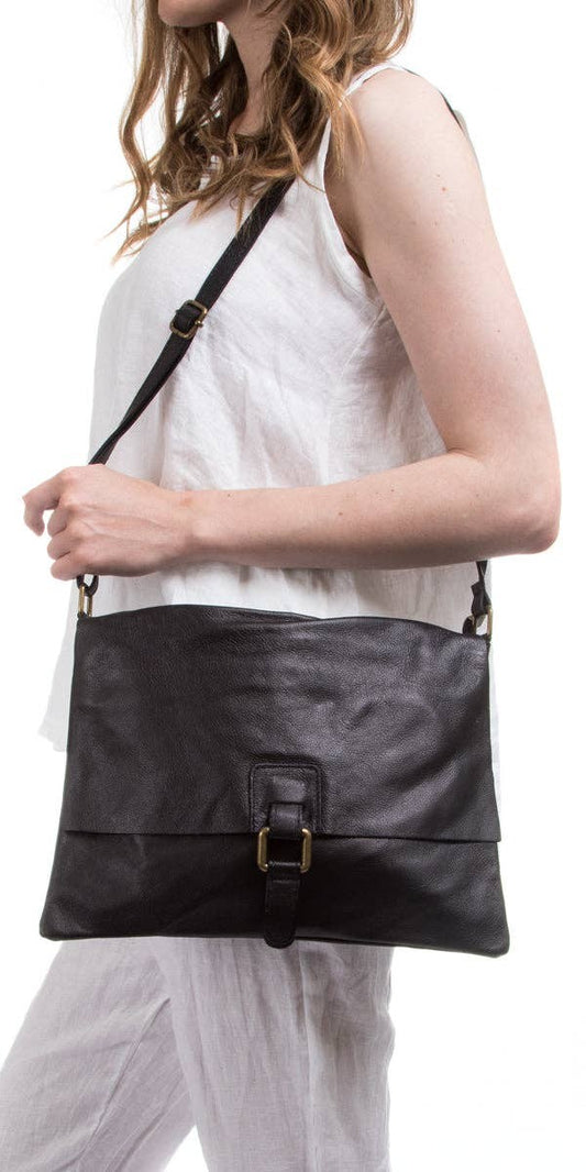 Soft Leather Handbag With Vintage