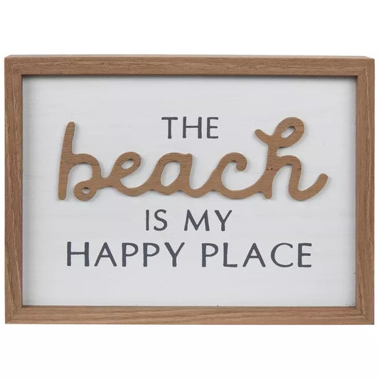 My Happy Place Wood Decor