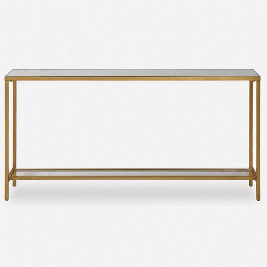 Hayley Gold Console Table