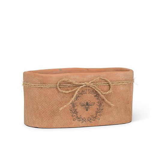 Oval Bee Cement Planter