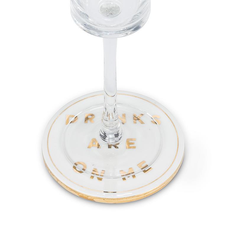 Drinks are on Me Coaster