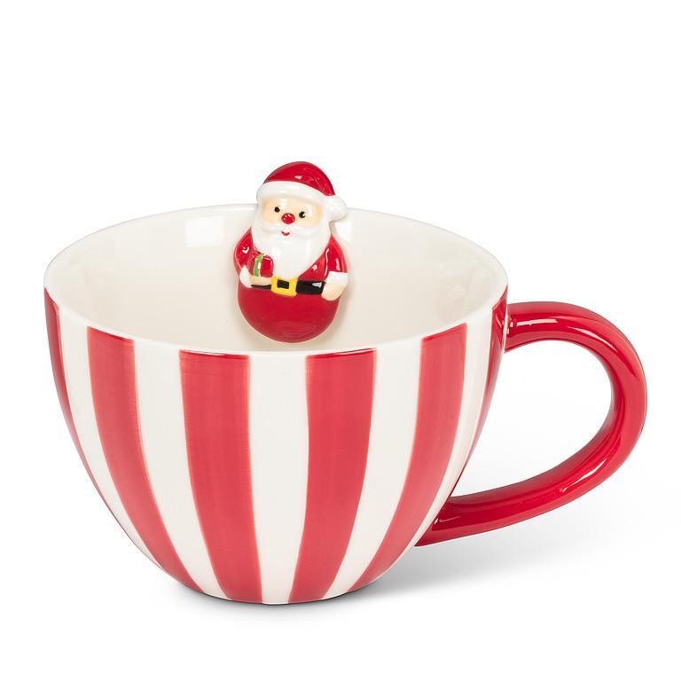 Santa Wide Stripe Mug