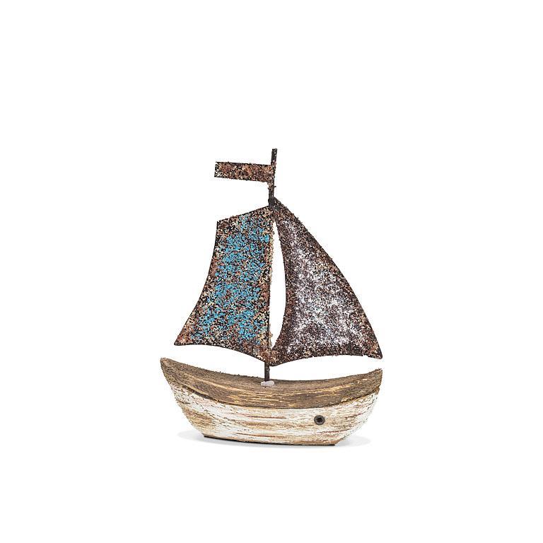 Mini Sailboat with Sails Up