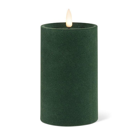 Velvet LED Pillar Candle