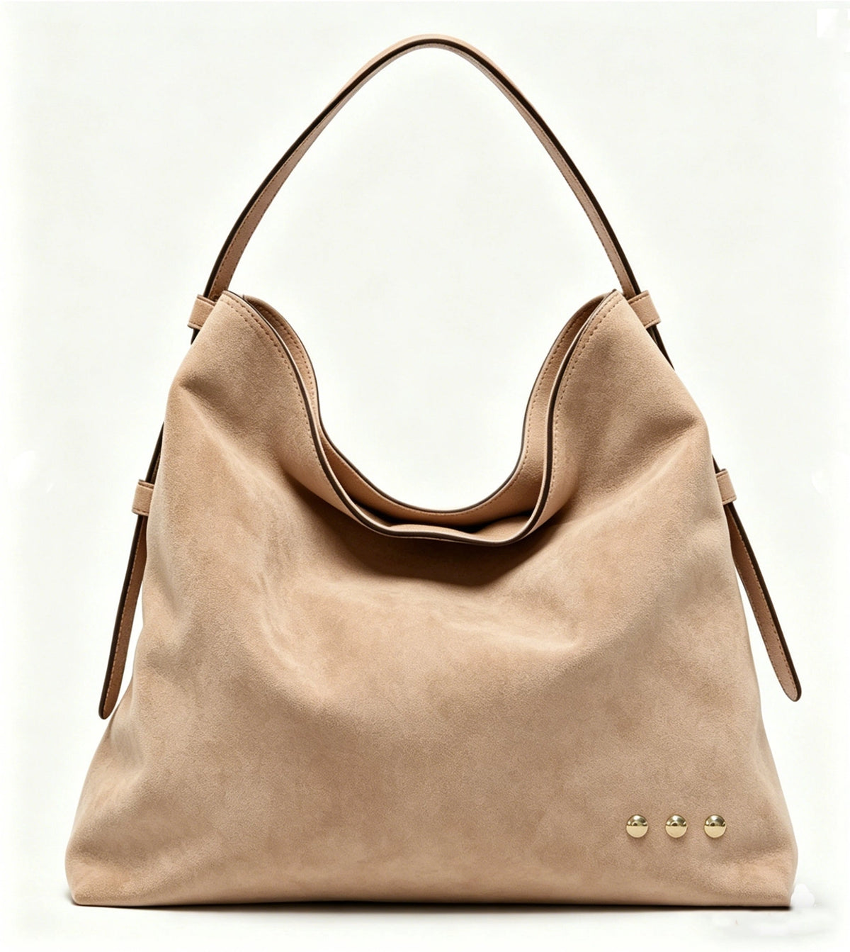 Suede Hobo Shoulder Bag