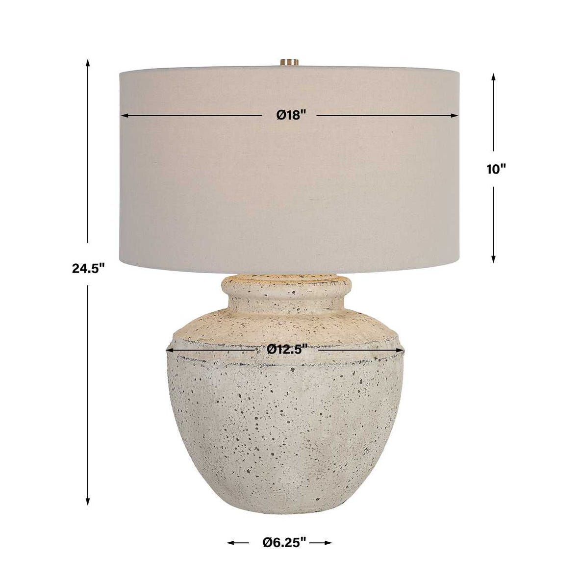 Antique Pottery Lamp