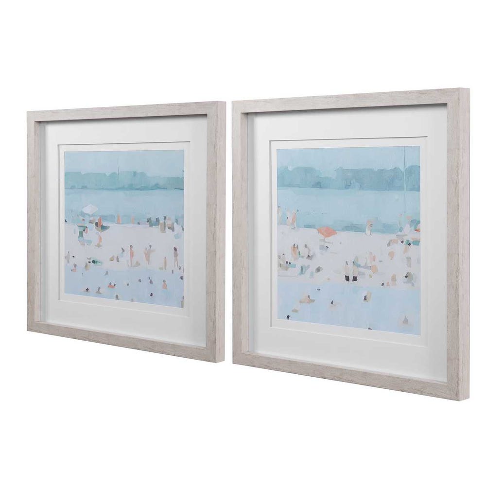 Sea Glass Sandbar Framed Prints