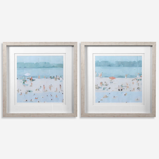 Sea Glass Sandbar Framed Print