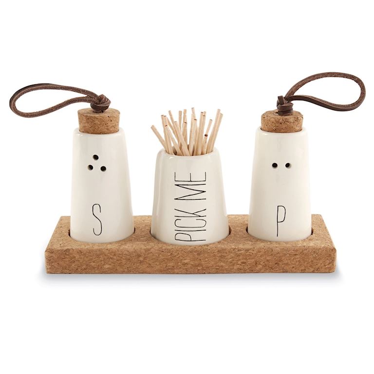 Salt, Pepper & Toothpick Holder Set