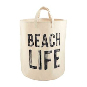 Beach Life Canvas Tote