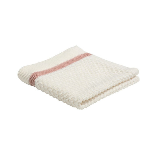 Knitted Cream/Black dish cloth (set of 2)