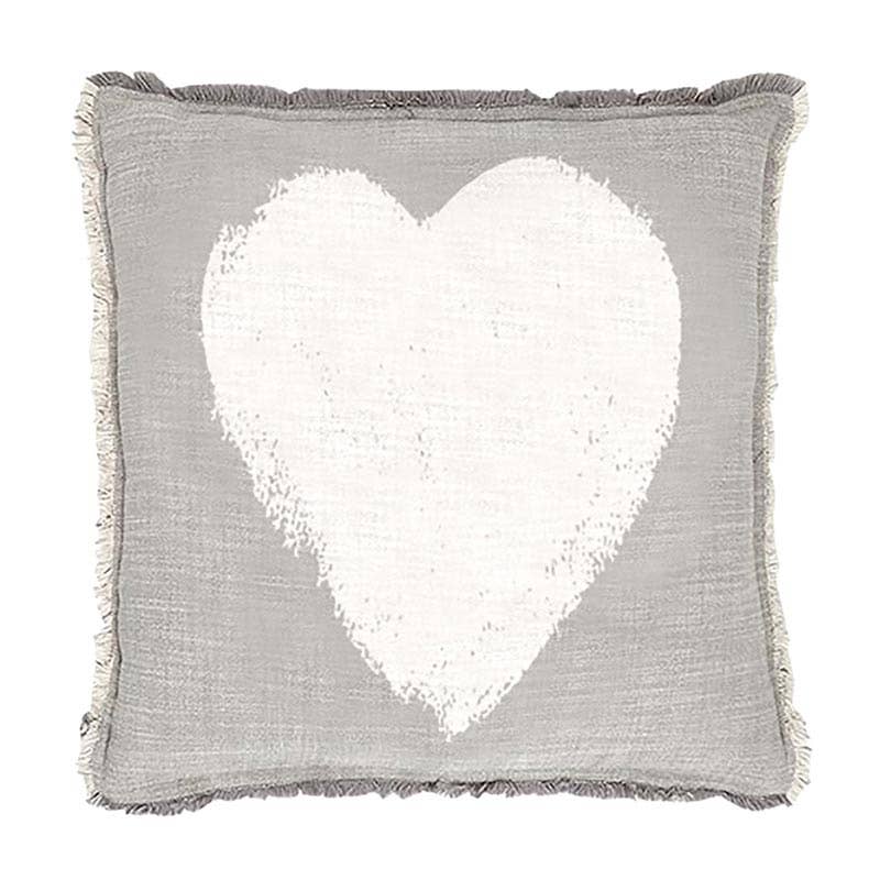 Face To Face Euro Pillow - Heart