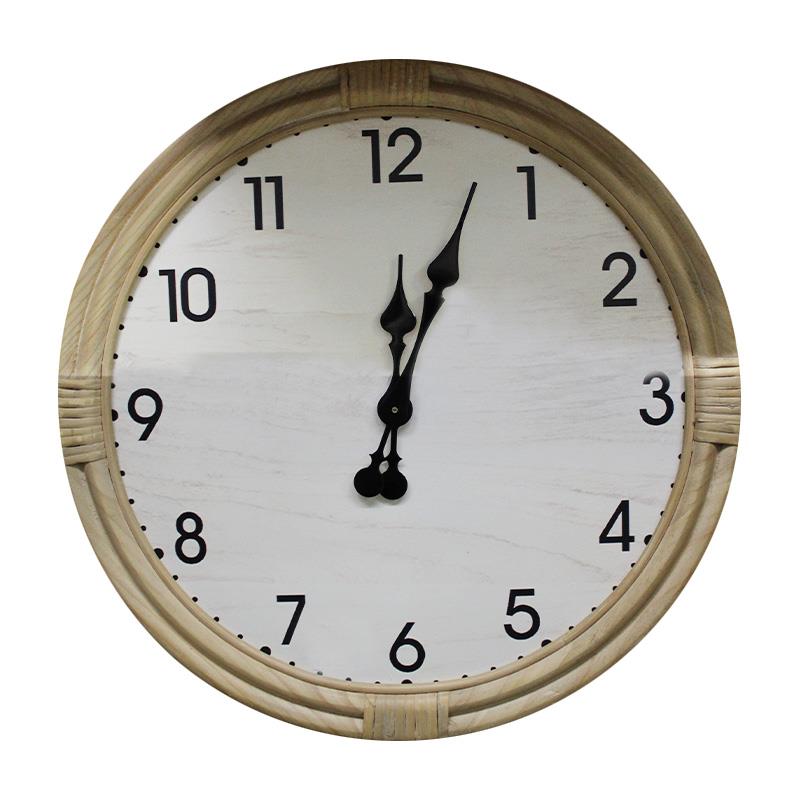 Rattan Large Clock